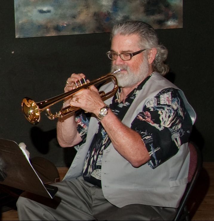 Steve Christopher playing trumpet